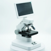 Microscopio Digital C-300 con Pantalla IPS HD de 7 Pulgadas, Zoom de 1200X, Microscopio con Video HDMI, Luces Dobles, Soporte Metálico, Almacenamiento TF, Aplicación WiFi