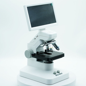 Microscope numérique C-300 avec écran IPS HD de 7 pouces, <span class=keywords><strong>zoom</strong></span> 1200X, vidéo HDMI, double éclairage, support métallique, stockage TF, application WiFi - Product Image 1