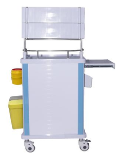 병원 가구 악기 드레싱 응급 치료 트롤리 ABS 마취 트롤리 플라스틱 의학 장바구니 - Product Image 6