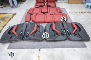 Accessoires d'intérieur de voiture Sièges de sport baquets Coussin personnalisé Housse en cuir pour <span class=keywords><strong>Audi</strong></span> <span class=keywords><strong>RS</strong></span> A4 A5 A6 A7 <span class=keywords><strong>Q3</strong></span> Q5L Q8 - Product Image 4