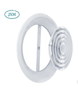Diffuseur d'air rond en alliage d'aluminium pour plafond HVAC - Économie d'énergie et flexible pour les hôpitaux et les gymnases
