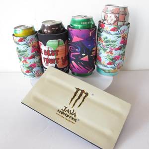 RYO Neoprene Insulated Thermal Slim 12oz Waterproof Can Cooler with Custom Logo Slap Wrap Full Printing for Outdoor Use - Product Image 1