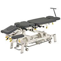 Table de chiropratique électrique réglable en hauteur Mt Fairworth380 pour physiothérapie, table de traction par flexion, table de chiropratique à descente manuelle