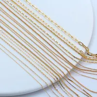 RINNTIN - Gold Plated Chain Necklaces for Men and Women