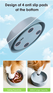 Özel taşınabilir 2 In 1 içme yeme yavru şartları silikon Mat Pet kedi yavaş besleyici köpek maması kasesi - Product Image 5