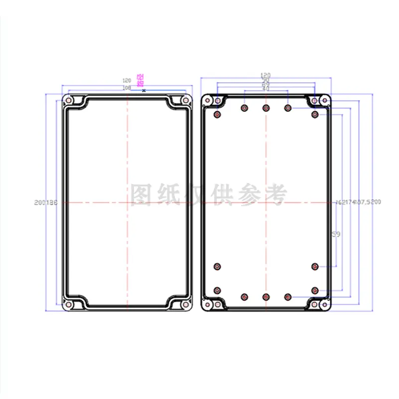 โรงงาน OEM DIY การออกแบบการปรับแต่งกลางแจ้ง IP 65 ตู้พลาสติกกันน้ํากล่องจ่ายไฟปลอกสําหรับอุปกรณ์อิเล็กทรอนิกส์