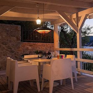 1500 Вт черный Потолочный инфракрасный обогреватель подключаемый Электрический гранулятор для Великобритании <span class=keywords><strong>IP55</strong></span> водонепроницаемый для беседки и патио - Product Image 3