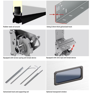 <span class=keywords><strong>Porte</strong></span> de garage sectionnelle automatique à levage vertical / <span class=keywords><strong>Porte</strong></span> sectionnelle à panneaux sandwich avec petite <span class=keywords><strong>porte</strong></span> - Product Image 4