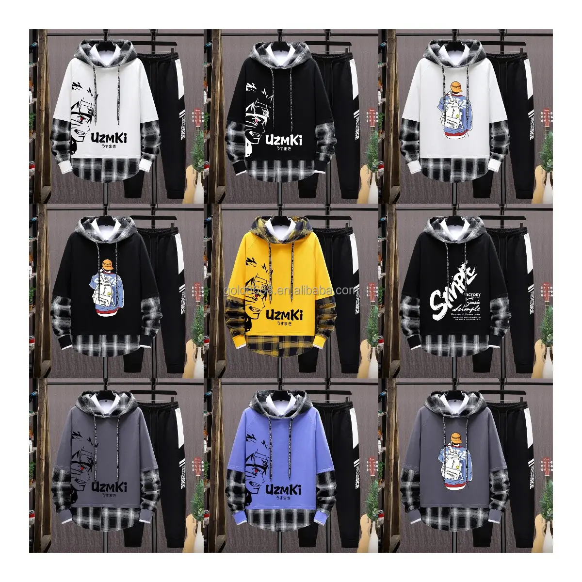 Men's 100% Cotton Luxury Quality Sweater Oversized Print Logo Men's Sweater and Sweatshirt