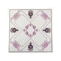 Faux panneaux de plafond en Pvc, imperméable, moderne, européen, Simple, Pop, personnalisé, Photo, estampage à chaud, pour le hall
