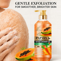 Gel Douche Hydratant Éclaircissant à la Papaye et à la Carotte Naturelle pour Femmes, Personnalisable, Faible MOQ, Fabrication Directe