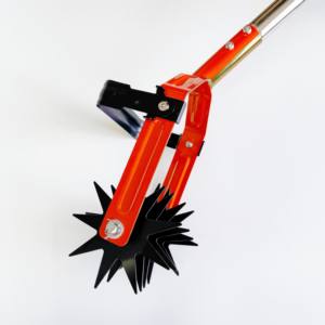 Outil de culture <span class=keywords><strong>rotatif</strong></span>, motobineuse manuelle réglable pour jardin avec manche en acier inoxydable, désherbeur, broyeur de terre - Product Image 4