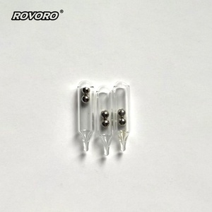 ROVORO Tackle 3mm-6mm Trois perles de verre pour équipement de pêche, tube sonore pour appât souple, sous-appât, leurre pour la pêche au bar - Product Image 3