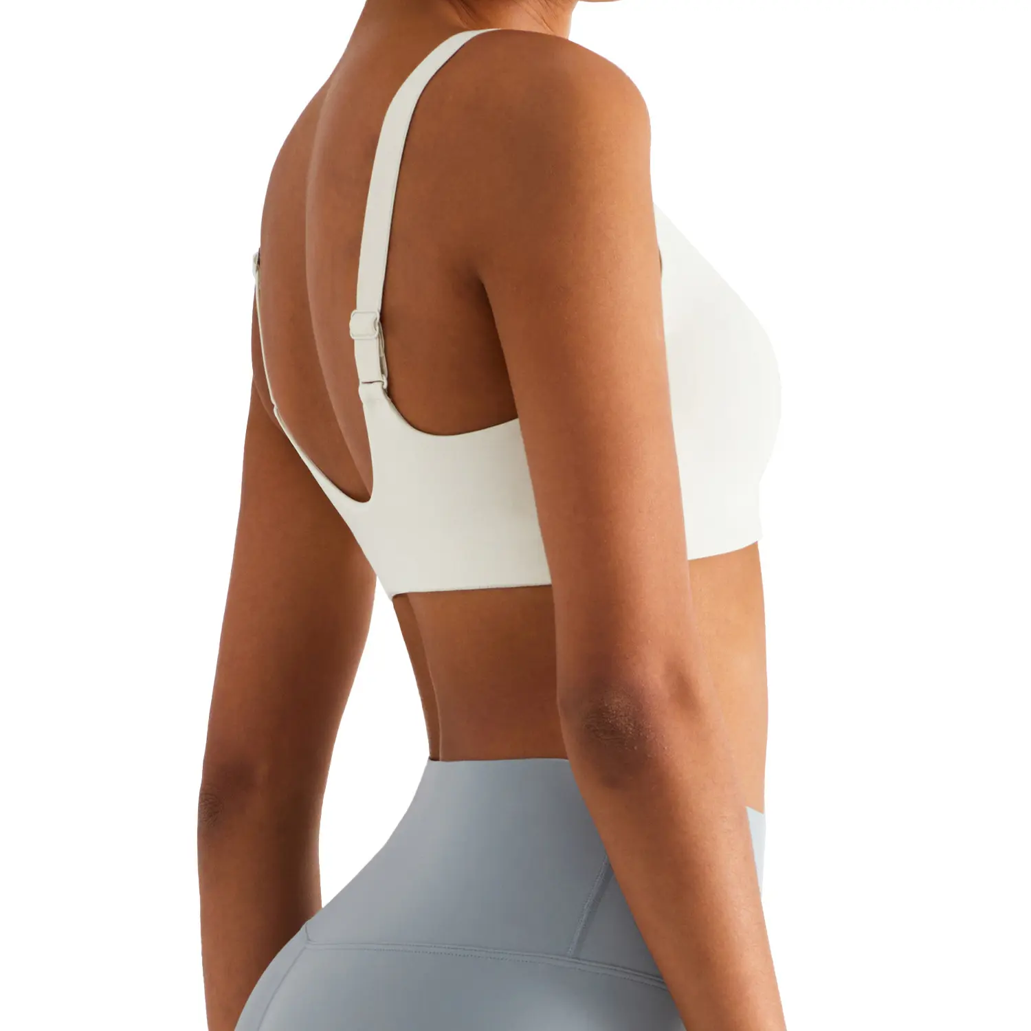 Spring/summer new LULU Fitness Bra with adjustable wide straps lulu sports underwear and deep U back lulu yoga vest