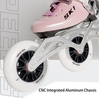 Patins à roulettes pour enfants SK1, patins à roulettes professionnels à 3 roues, patins à roulettes en fibre de carbone pour l'entraînement sur piste