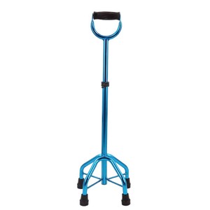 Canne à quatre pieds en alliage d'aluminium Langhe, réglable en hauteur sur 10 niveaux, pour personnes âgées - Product Image 5