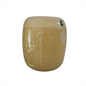 Customized Size White and Pure Black Granite Adult Human <b>Ashes</b> Rectangle Modern Waterproof Tombstone Urn - Product Image 3