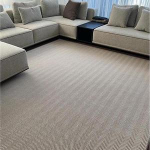 Tappeto in Sisal Intrecciato Grigio <span class=keywords><strong>a</strong></span> Spina di Pesce in Fibra Naturale, Personalizzabile ODM, <span class=keywords><strong>per</strong></span> Interni ed Esterni, Vendita all'Ingrosso dalla Fabbrica - Product Image 4