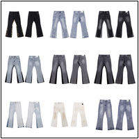 Jeans Holgados Estilo Americano, Primavera/Otoño 2025, Nuevas Llegadas, Tallas Grandes, para Hombre, Juveniles, a la Moda, Ligeramente Acampanados