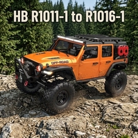 HB R1011-1 à R1016-1 1/10 4WD RC Rock Crawler RTR Diff Lock Moteur 550 2.4GHz LED 2 Vitesses 4 Servos 6CH 100m pour RC Tout-Terrain