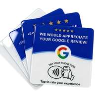 12cm Acryl-Tischständer NFC Google Kommentierkarte NFC213 Kompatibel mit 13,56MHz Kontaktloser Kommentierfunktion
