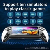 Nouvelle console de jeu portable X9 Linux avec écran large de 5,5 pouces, Wi-Fi, 8 émulateurs d'arcade - Lecteur de jeux rétro portable