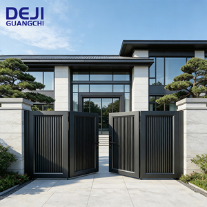 <span class=keywords><strong>Portail</strong></span> pliant motorisé rétractable moderne de haute qualité en aluminium pour allée de maison et villa, design ouvert - Product Image 3