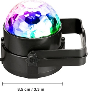 Projecteur de scène LED RGB à télécommande pour DJ, lumières de danse stroboscopiques, éclairage de fête activé par le son, laser disco, alimentation USB 5V/CA, usine OEM/ODM - Product Image 5