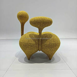 Sofá tumbona de algodón de tela Premium de diseñador moderno de gran oferta-sillón informal individual para sala de estar con diseño elegante ergonómico - Product Image 3