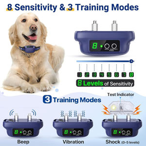 Collar Antiladridos Recargable Ajustable con 8 Niveles de Sensibilidad, Sonido y Vibración, Resistente al Agua IP67, Duración de la Batería >20h para Perros Grandes y Medianos - Product Image 2