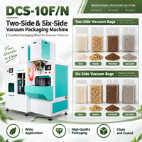 Machine d'emballage sous vide automatique pour riz, haricots, litière pour chat, aliments pour animaux de compagnie, emballage de sacs à deux côtés et six côtés