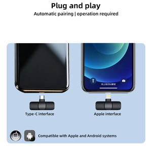 Microphone Lavalier K8 à prix ultra bas pour <span class=keywords><strong>Bluetooth</strong></span> 1 2 Réduction intelligente du bruit cardioïde pour la diffusion en direct en plein air - Product Image 4