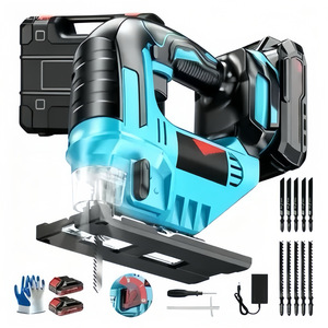 Sierra de calar inalámbrica de 18 V con batería de iones de litio, 130 mm de profundidad de corte, motor sin escobillas, herramienta profesional para cortar madera con accesorios - Product Image 1