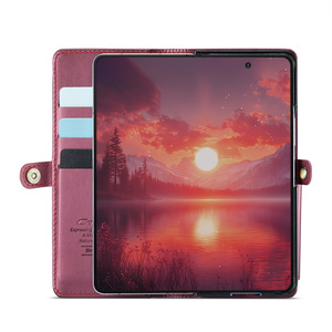Funda de teléfono con tapa de libro con cinturón de cordón de alta calidad para <span class=keywords><strong>Samsung</strong></span> <span class=keywords><strong>Galaxy</strong></span> Z Fold 7 con ranura para bolígrafo bolsillo con ranura para tarjeta de crédito - Product Image 3