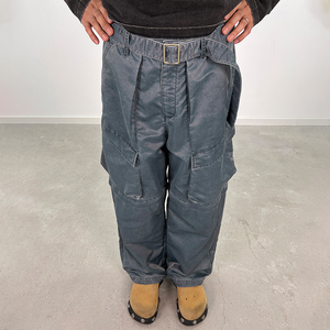 Heren 100% Nylon Broek Fabrikanten Op Maat Gemaakte Wijde Pijpen Wijde Broek Streetwear Rits <span class=keywords><strong>Cargo</strong></span> Broek Fabrikant - Product Image 3