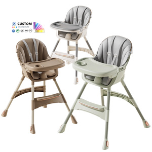Chaise haute multifonctionnelle pour bébé, ensemble chaise haute réglable en hauteur, siège de sol portable, rehausseur de chaise haute - Product Image 3