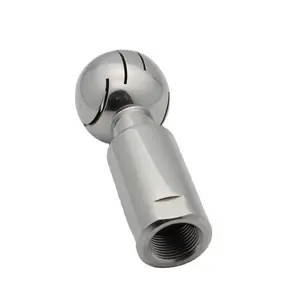 Stainless Steel SS304 Sanitary Rotary Cleaning Ball Spray Nozzle For Tank CIP Cleaning Equipment