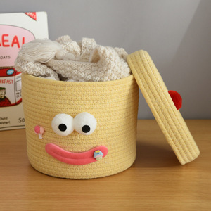 Factory Hot Sale <b>Storage</b> <b>Baskets</b> Woven Cotton Rope <b>Basket</b> Organizing Home Decoration - Product Image 4