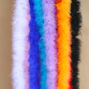 <span class=keywords><strong>Boa</strong></span> en plumes de marabout de dinde pour fête, <span class=keywords><strong>boa</strong></span> en plumes d'argent, pas cher, bricolage - Product Image 2