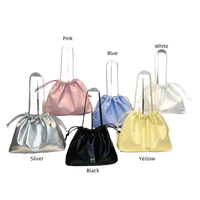 Bolso Tote de Gran Capacidad 2026, Bolso Tote Versátil de PU con Asa al Hombro y Cierre de Cordón, para Todas las Temporadas, para Mujer