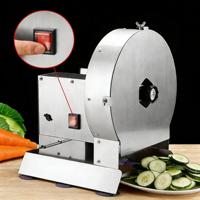 Trancheuse à légumes électrique en acier inoxydable, machine à couper les fruits, les pommes de terre, les tomates, les oignons, multifonctionnelle