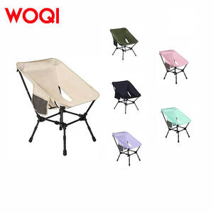 Chaise pliante Woqi Moon Chair carrée en aluminium pour le camping, le pique-nique, la pêche, le jardin, 53x72x42, chaise pliante d'extérieur - Product Image 1