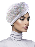 5 Colores, Gorros Turbantes de Estilo Étnico con Borde de Esponja, Pañuelos para la Cabeza con Incrustaciones de Diamantes de Imitación, Estilo Indio y Africano
