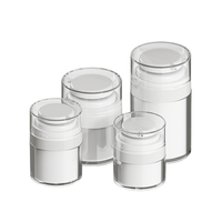 Frascos Portátiles con Bomba Airless de 15ml, 30ml, 50ml, Diseño Ecológico a Prueba de Fugas, Tapa de Rosca, Acrílico PP, Vacío por Presión, para Cosméticos y Viajes