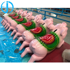 Manèges amusants à la ferme, <span class=keywords><strong>parc</strong></span> d'attractions et d'aventure, course de cochons, jeu pour enfants propulsé par l'homme, à vendr - Product Image 6