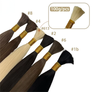 Parrucche Senza Cuciture Transfrontaliere in Veri Capelli Umani, Parrucche di Capelli Umani in Massa, Fasci di Capelli Umani Completi, Capelli Umani Africani Permanenabili - Product Image 1