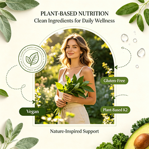 Vitamina D3 Vegana (<span class=keywords><strong>Colecalciferolo</strong></span>) da Estratto <span class=keywords><strong>di</strong></span> Licheni 5000 UI con K2 MK-7 Menoquinone Natto per la Salute <span class=keywords><strong>di</strong></span> Calcio, Ossa e Cuore - Product Image 2