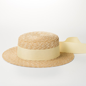Sombrero de Paja Plano Ancho Personalizado, Sombrero de Playa, Sombrero de Sol para Mujer, Protección Solar para Viajes al Aire Libre, Verano - Product Image 5