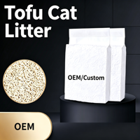 Pasir Kucing Tofu Putih, Rasa Original / Teh Hijau / Arang Bambu / Lavender, Pasokan Langsung dari Pabrik