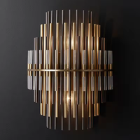 Lámpara de Araña de Cobre Sólido de Lujo, Diseño Vertical Hecho a Mano, Acabado Dorado Antiguo, LED E12, Altura Ajustable, Luz de Arte Moderno